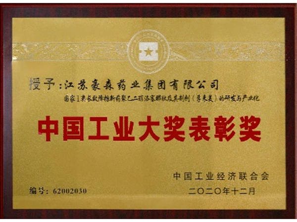 中国工业大奖表彰奖